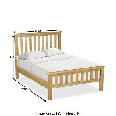 Lanner Oak Bed Frame