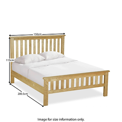 Lanner Oak Bed Frame