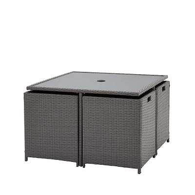 Vada 4 Seat Rattan Cube Set