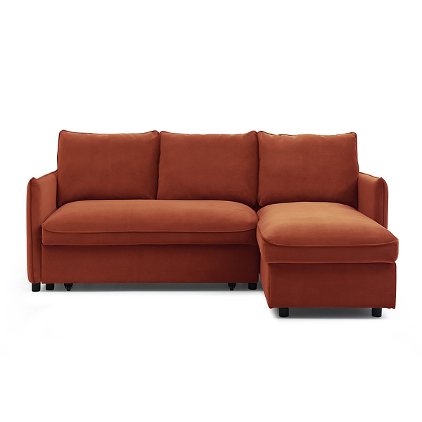Thalia Velvet Corner Sofa Bed