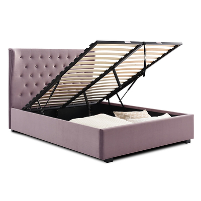 Richmond Velvet Ottoman Storage Bed Frame