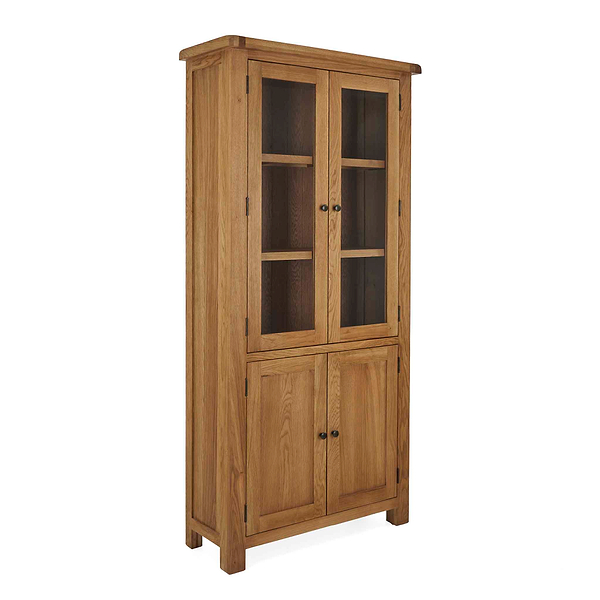 Zelah Oak Display Cabinet