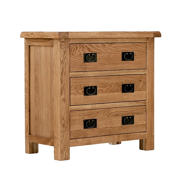Zelah Oak 3 Drawer Chest