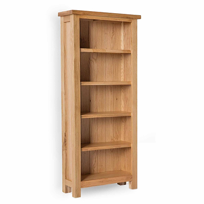 London Oak Slim Bookcase
