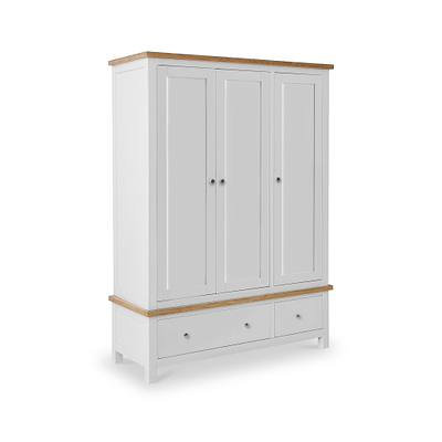 Farro Triple Wardrobe with Drawers