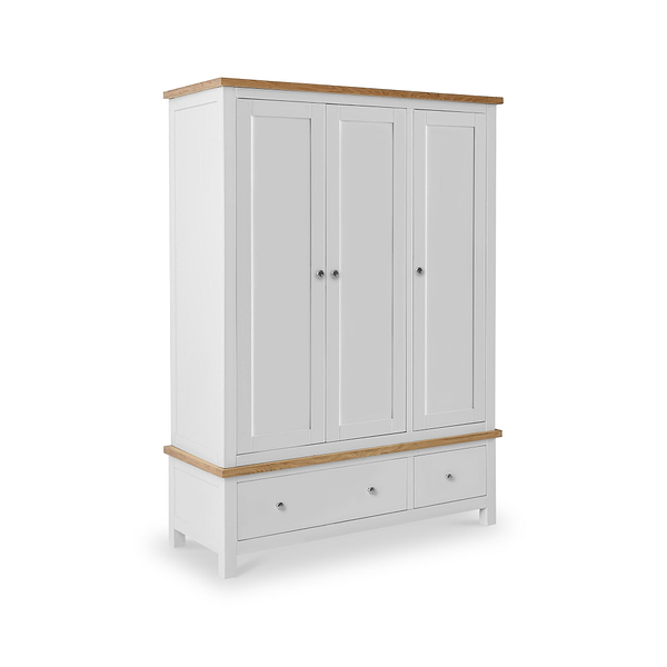 Farro Triple Wardrobe with Drawers