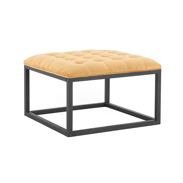 Adison Velvet Buttoned Footstool