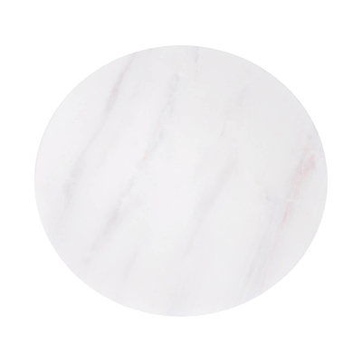 Gwen White Marble Lamp Table
