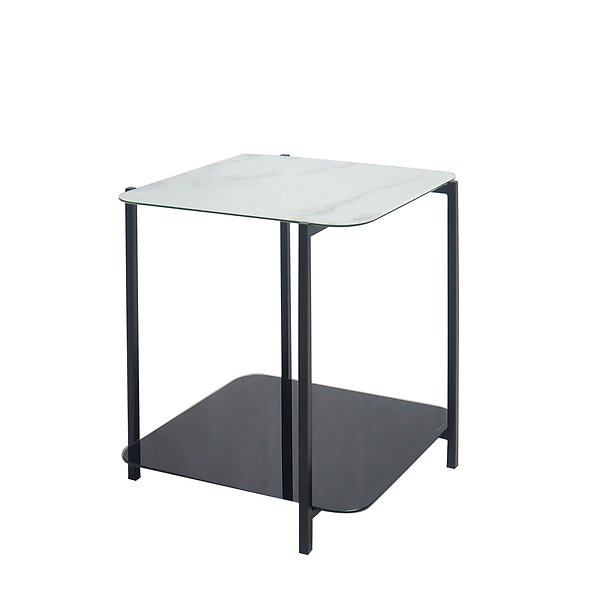Adrian Marble and Glass Lamp Table