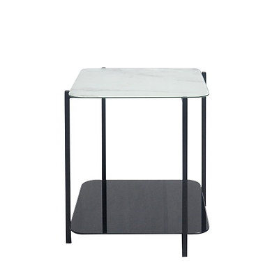 Adrian Marble and Glass Lamp Table