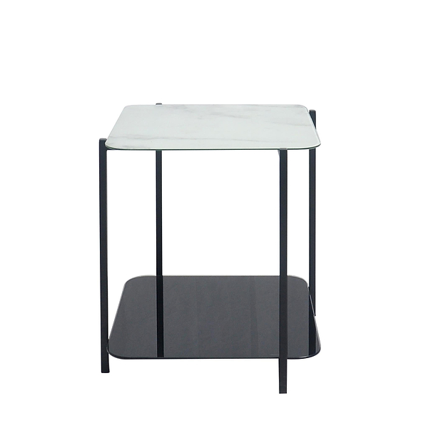 Adrian Marble and Glass Lamp Table