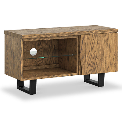 Isaac Oak 90cm Small TV Stand