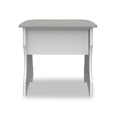 Kinsley White Gloss Stool