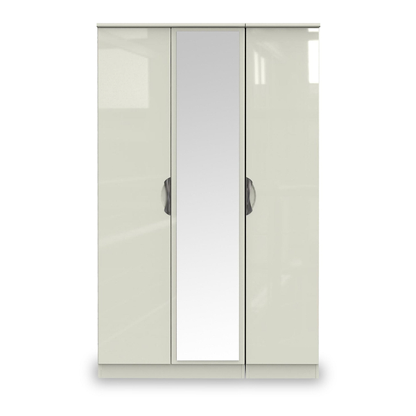 Beckett Gloss 3 Door Mirror Wardrobe