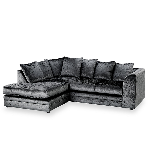 Tamara Crushed Velvet Chaise Sofa