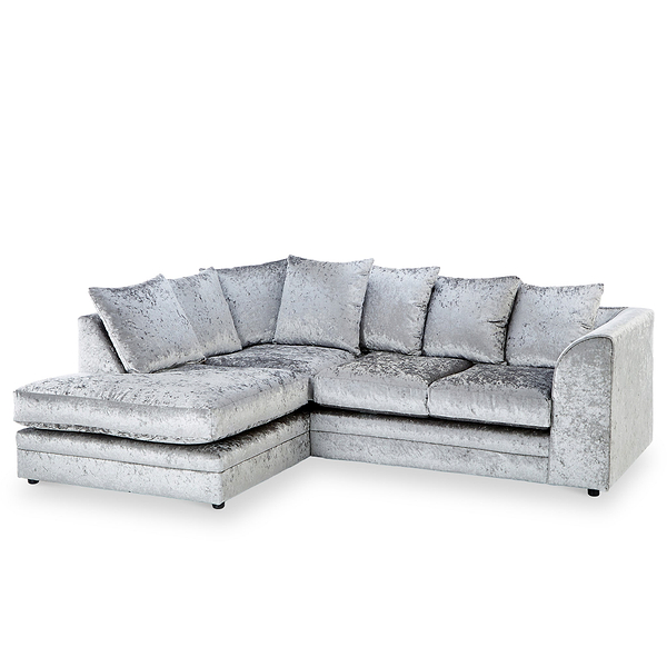 Tamara Crushed Velvet Chaise Sofa