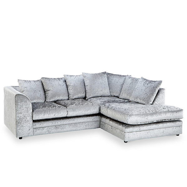 Tamara Crushed Velvet Chaise Sofa