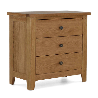 Broadway Oak 3 Drawer Chest