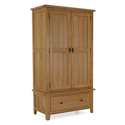 Broadway Oak Double Wardrobe