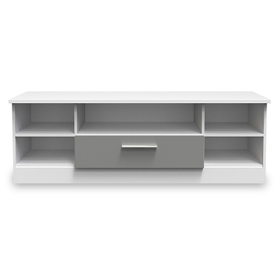 Blakely Grey and White Wide 1 Drawer TV Unit