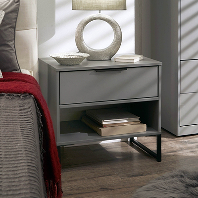 Hudson 1 Drawer with Open Shelf Side Table