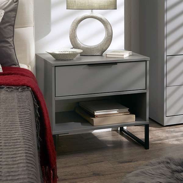 Hudson 1 Drawer with Open Shelf Side Table