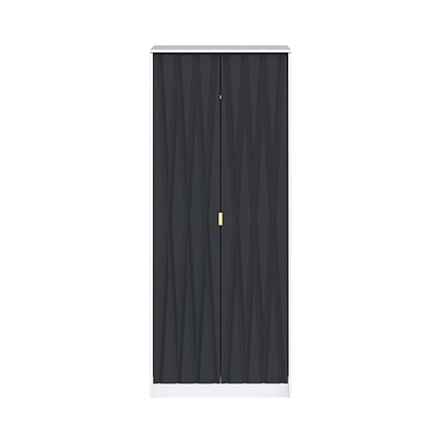 Geo Panelled 2 Door Wardrobe
