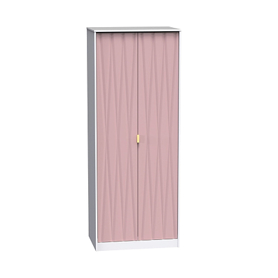 Geo Panelled 2 Door Wardrobe