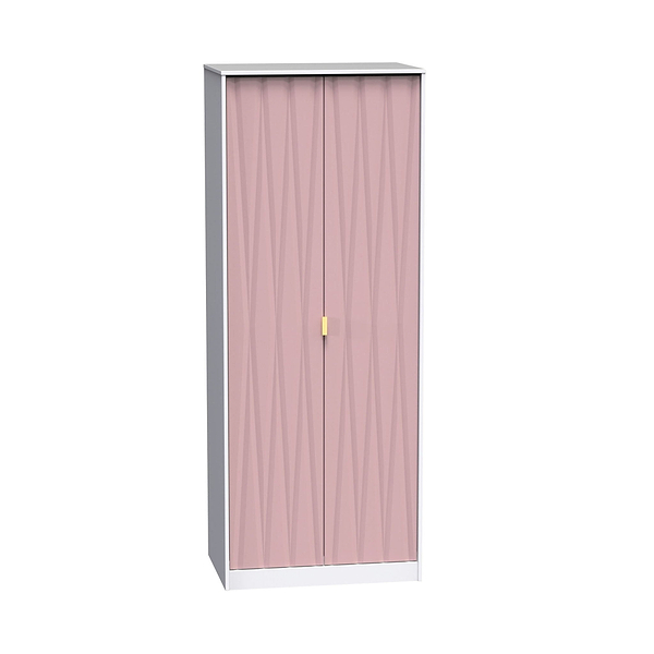 Geo Panelled 2 Door Wardrobe