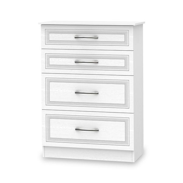 Killgarth White 4 Drawer Deep Chest