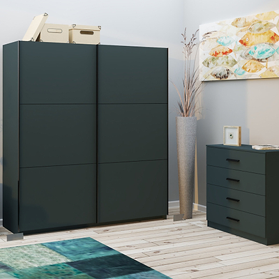 Holland 180cm Sliding Double Wardrobe