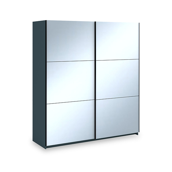 Holland 180cm Sliding Full Mirror Double Wardrobe