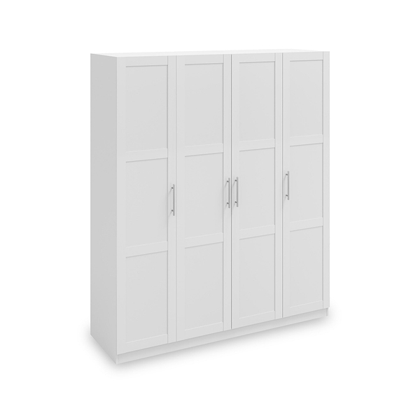 Bithlo White 4 Door Wardrobe
