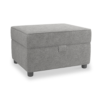 Jessie Boucle Small Storage Footstool