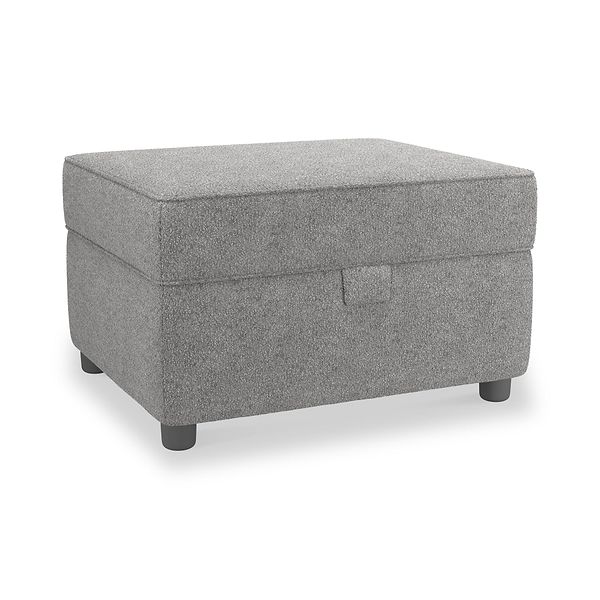 Jessie Boucle Small Storage Footstool