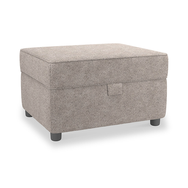 Jessie Boucle Small Storage Footstool