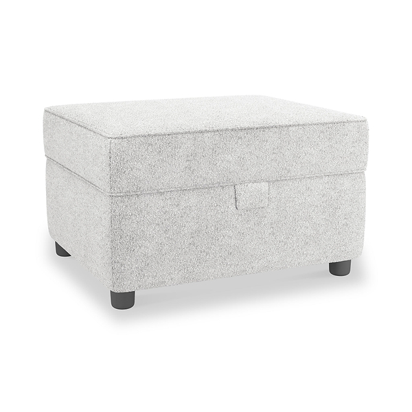 Jessie Boucle Small Storage Footstool
