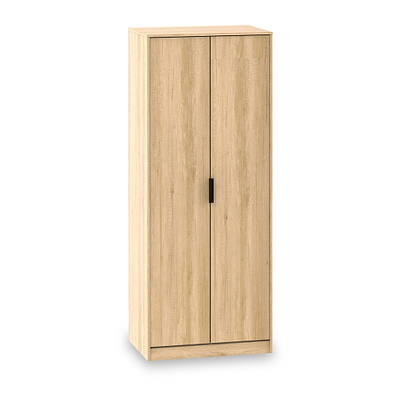 Asher Light Oak 2 Door Double Wardrobe
