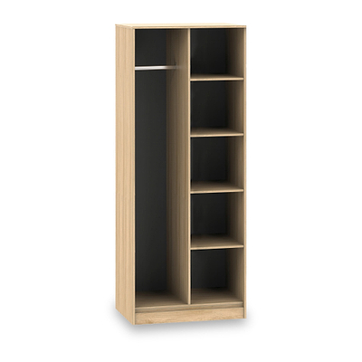 Asher Light Oak Open Shelf Unit