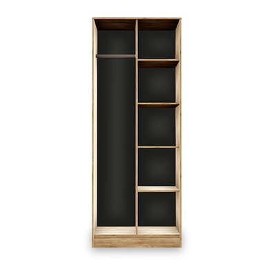 Asher Light Oak Open Shelf Unit