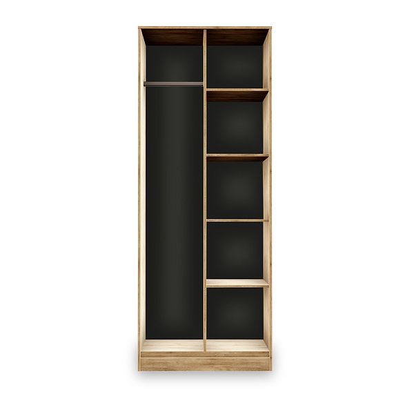 Asher Light Oak Open Shelf Unit