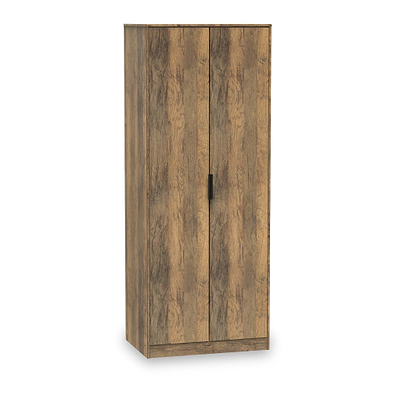 Moreno Rustic Oak 2 Door Double Wardrobe