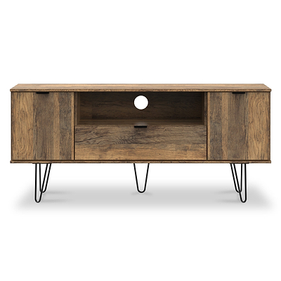 Moreno Rustic Oak 2 Door 1 Drawer Wide TV Unit