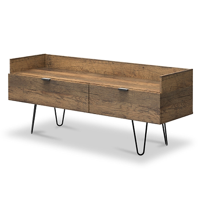 Moreno Rustic Oak Media Console Unit