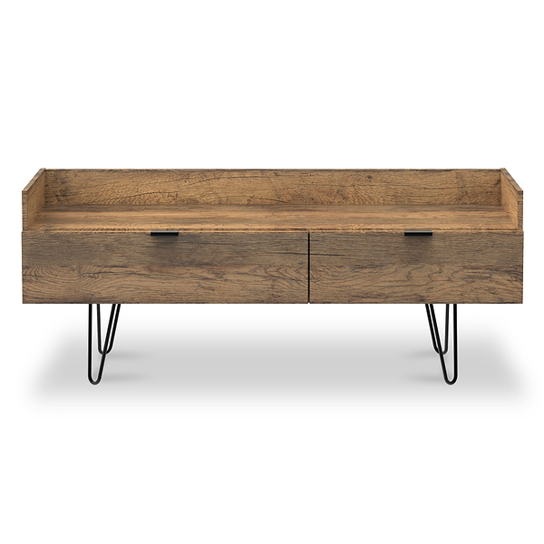 Moreno Rustic Oak Media Console Unit