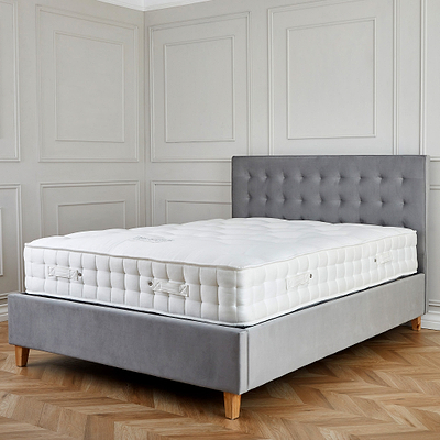 Kia Velvet Ottoman Storage Bed Frame