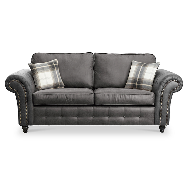 Edward Faux Leather 3 Seater Sofa