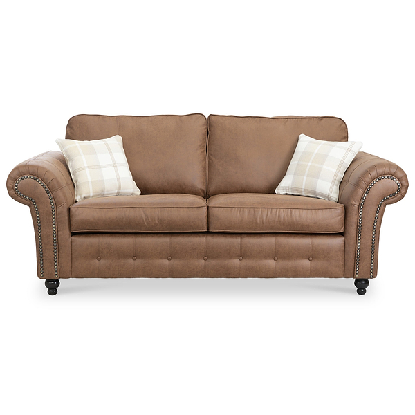 Edward Faux Leather 3 Seater Sofa