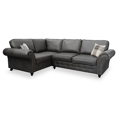 Edward Faux Leather Corner Sofa