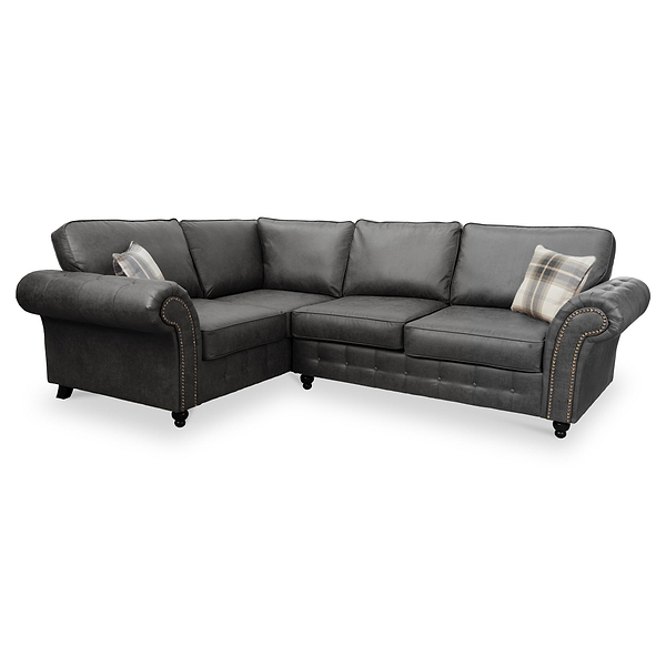 Edward Faux Leather Corner Sofa